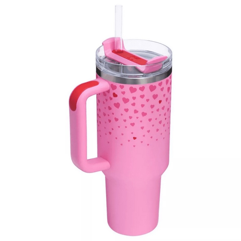 NWOB Stanley X Target Exclusive Valentine's Day H2.0 40oz Quencher Tumbler - Picture 3 of 8